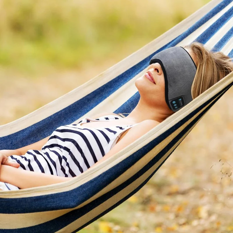 Bluetooth Øjenmaske til Støjdæmpning – Ideel til Rejser og Meditation