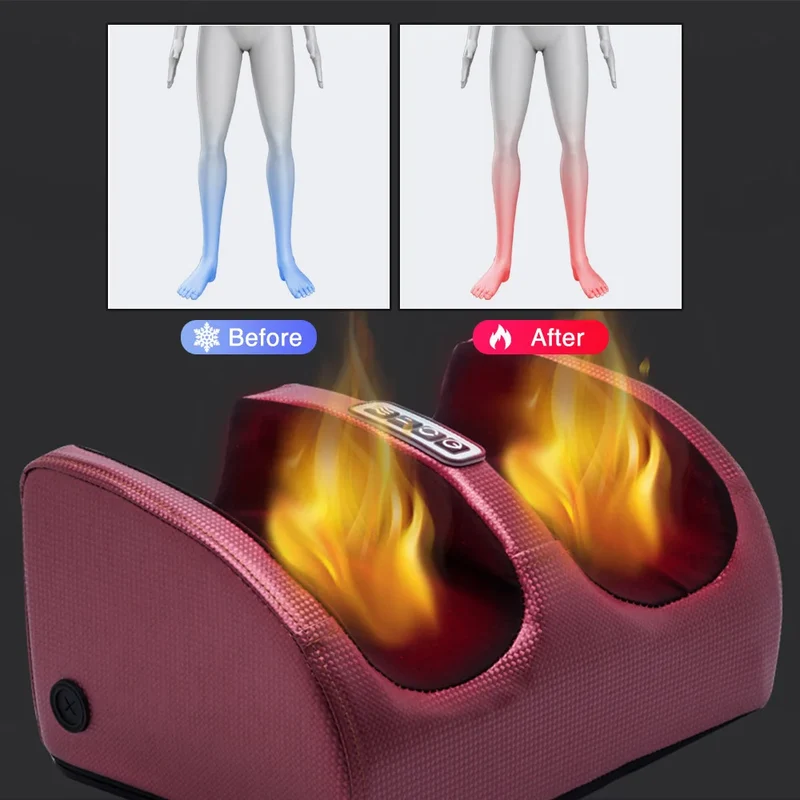 Elektrisk Fodmassageapparat med Varme og Shiatsu Terapi