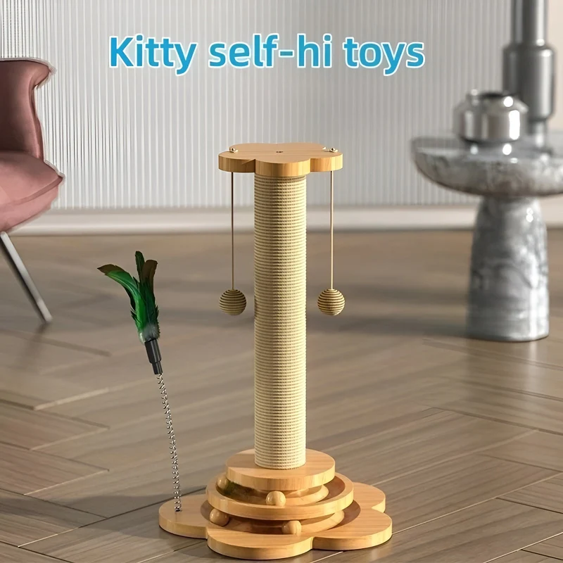 Træbolde til Katte - Leg og Sjov