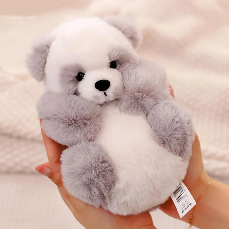 Blød Panda Krammedyr med Aftagelig Kurv – 20 cm Dekoration