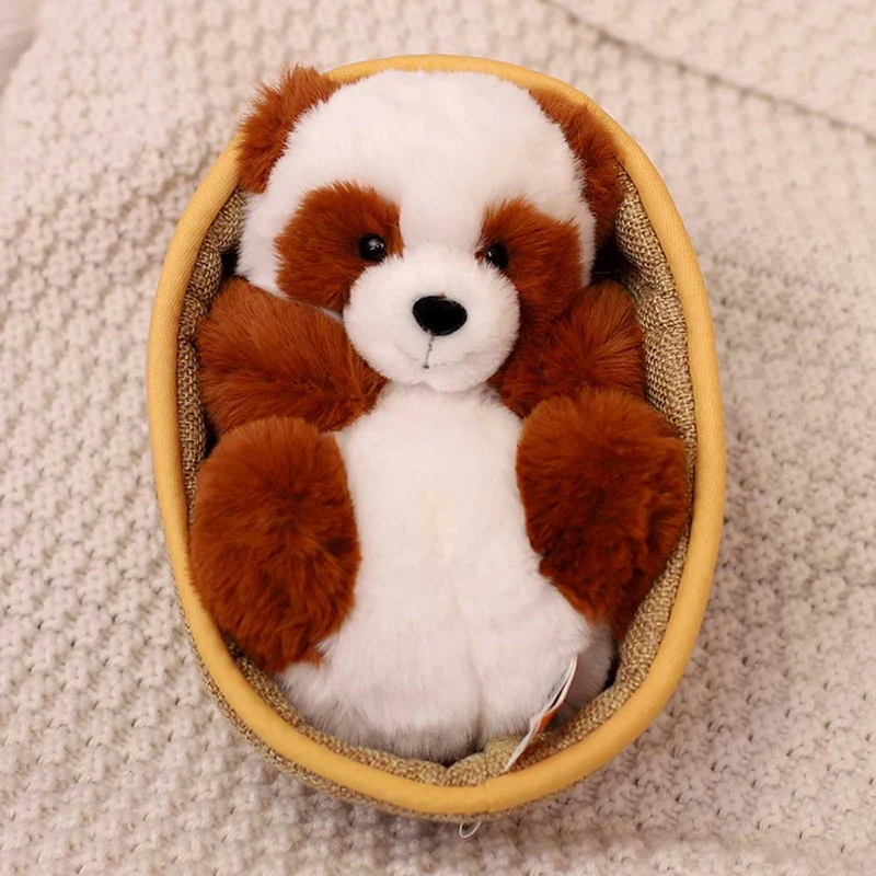 Blød Panda Krammedyr med Aftagelig Kurv – 20 cm Dekoration