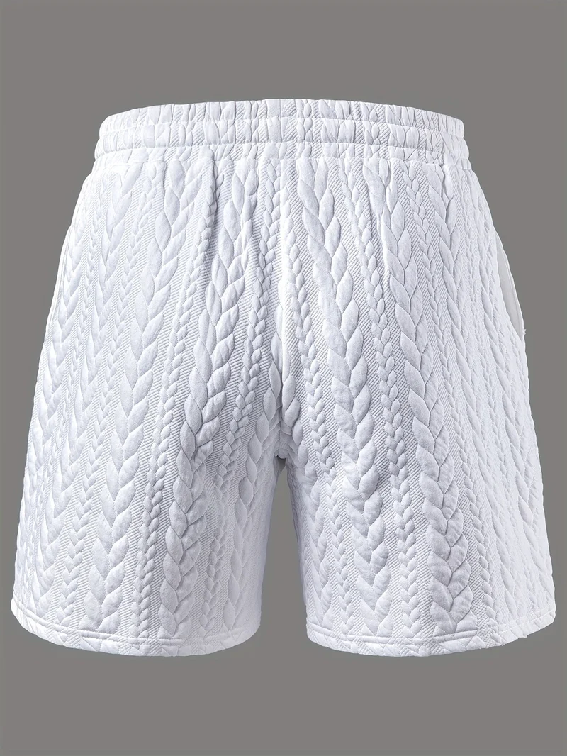 Letvægts Herre Shorter i Jacquard – Stilfuld og Casual