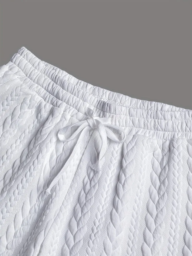 Letvægts Herre Shorter i Jacquard – Stilfuld og Casual