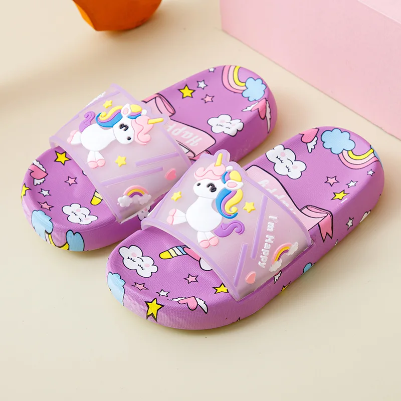 Unicorn Slippers til Børn – Perfekte til Indendørsbrug og Badeværelset