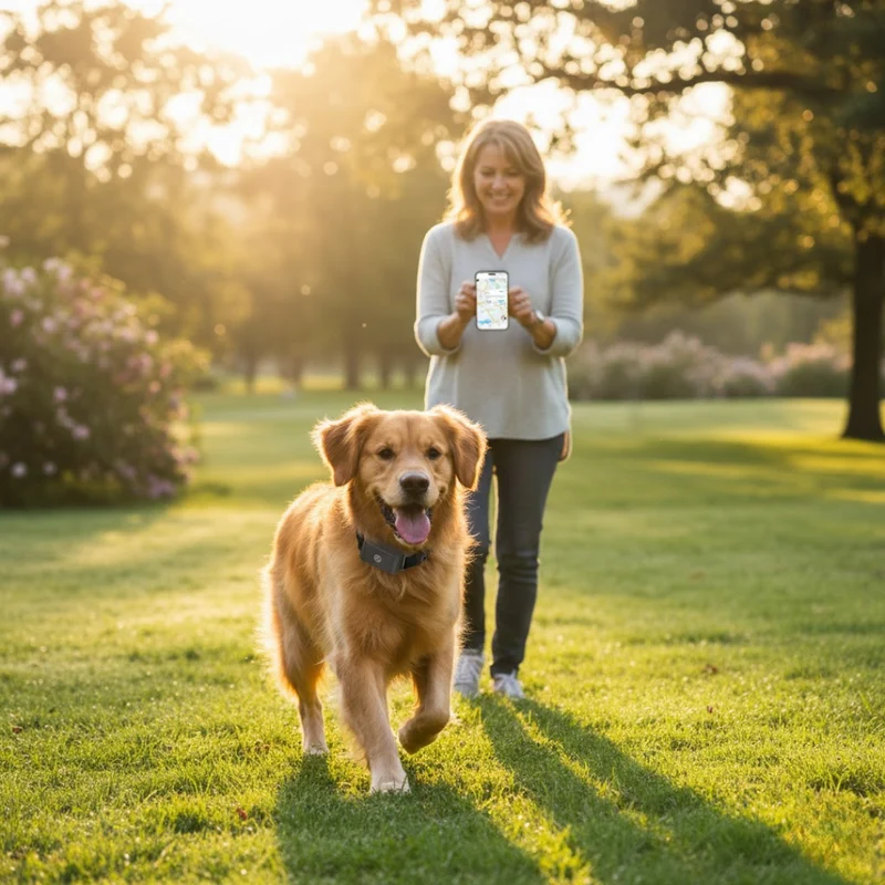 Vandtæt GPS-halsbånd til hunde og katte