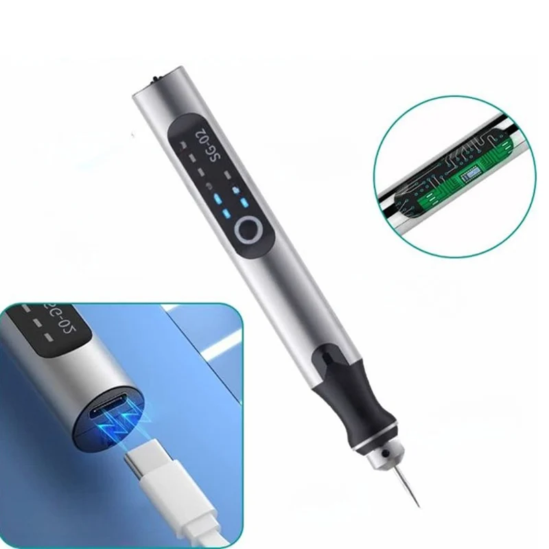 Genopladelig USB Diktatoptager | Stille og Præcis | Metal, Justerbar Hastighed
