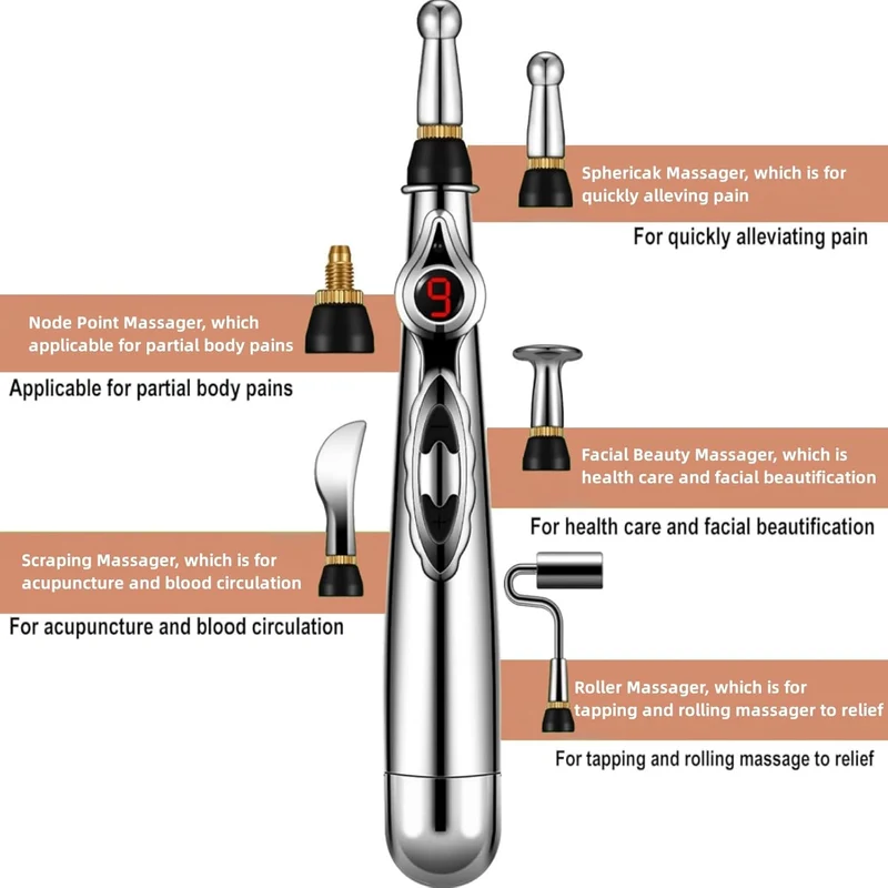 Elektronisk Akupunktur Pen - Energi Massage Pen til Meridianer for Smerte Lindring