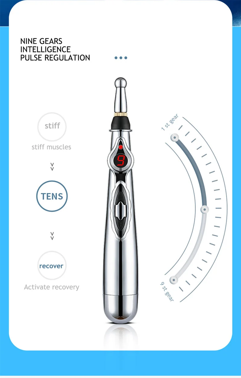 Elektronisk Akupunktur Pen - Energi Massage Pen til Meridianer for Smerte Lindring