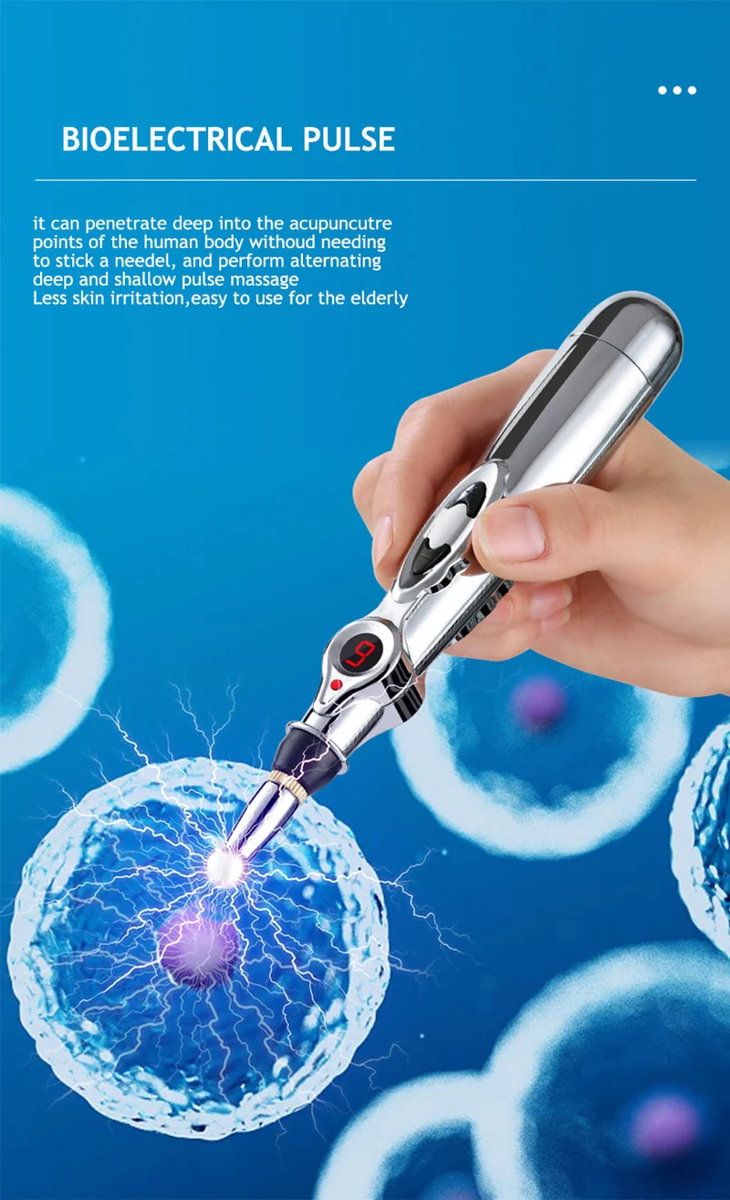 Elektronisk Akupunktur Pen - Energi Massage Pen til Meridianer for Smerte Lindring