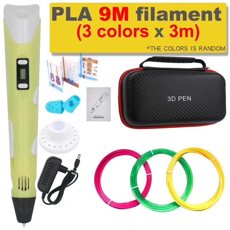 3D Pen til DIY med 200M PLA Filament - Gave til Børn