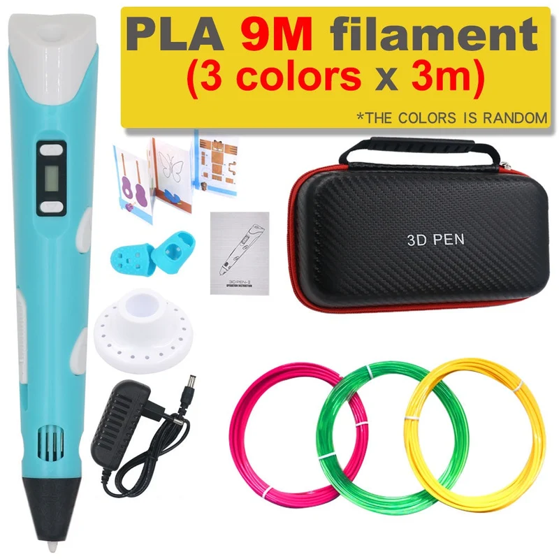 3D Pen til DIY med 200M PLA Filament - Gave til Børn