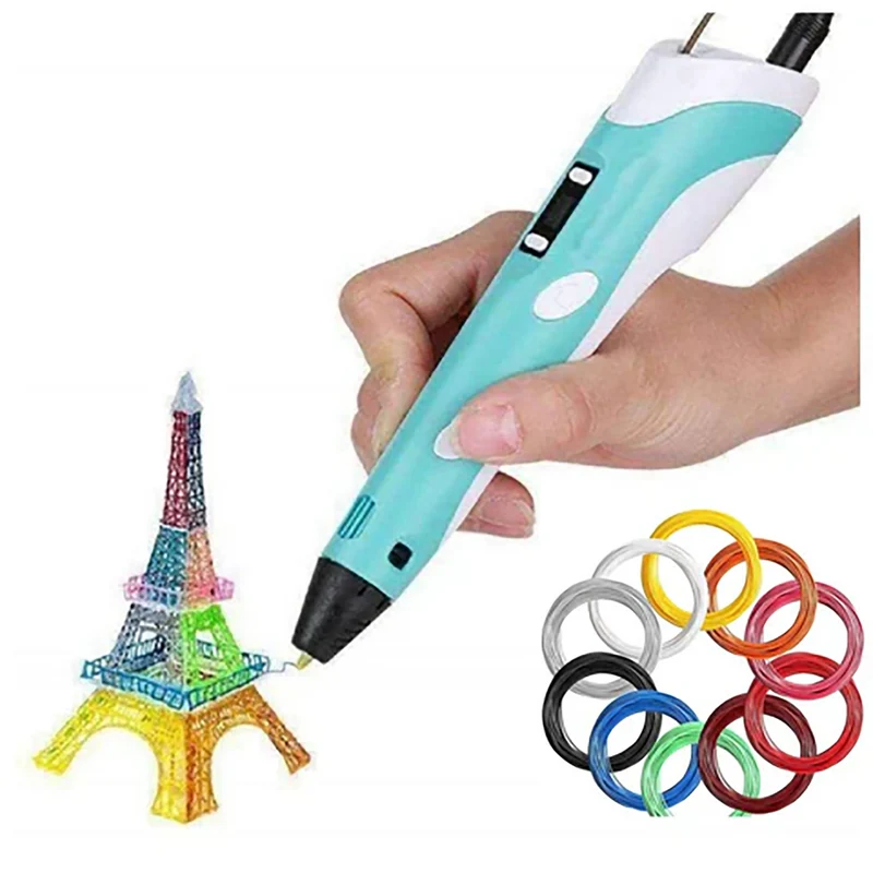 3D Pen til DIY med 200M PLA Filament - Gave til Børn
