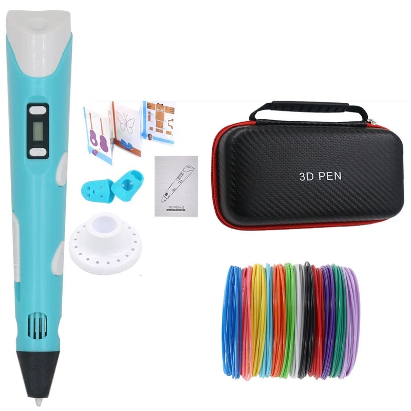 3D Pen til DIY med 200M PLA Filament - Gave til Børn