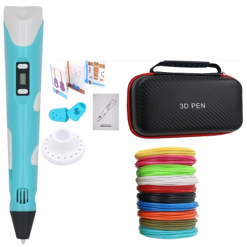 3D Pen til DIY med 200M PLA Filament - Gave til Børn