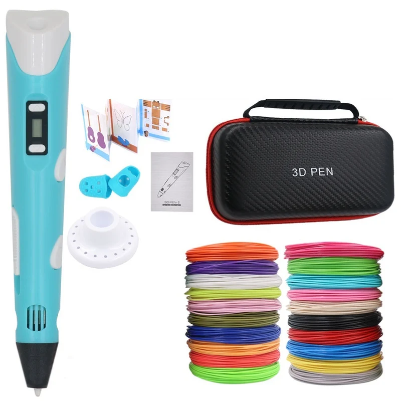 3D Pen til DIY med 200M PLA Filament - Gave til Børn