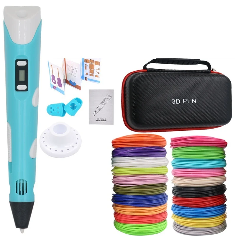 3D Pen til DIY med 200M PLA Filament - Gave til Børn