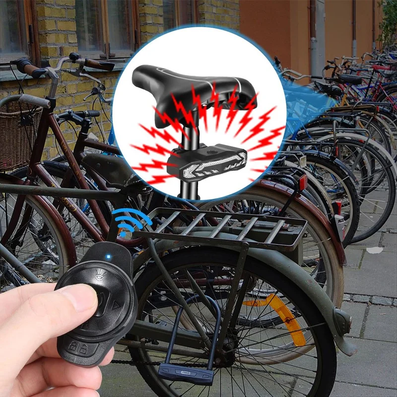 Sikkerhedslampe med Alarm til Cykler - SafeRide