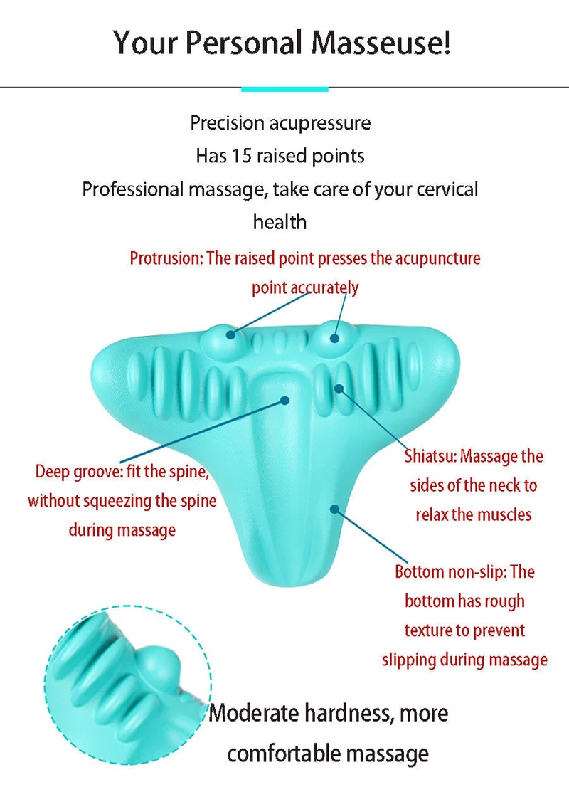 Ergonomisk Massageskammel til Nakke og Skuldre - TensionEase