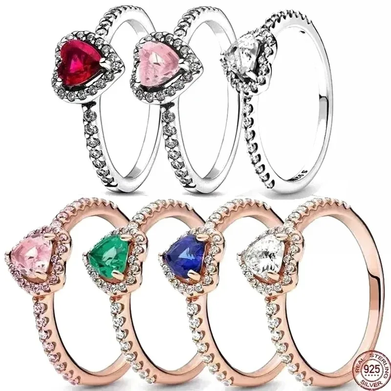 Forlovelsesring med hjerteformet diamant – kærlighedssymbol