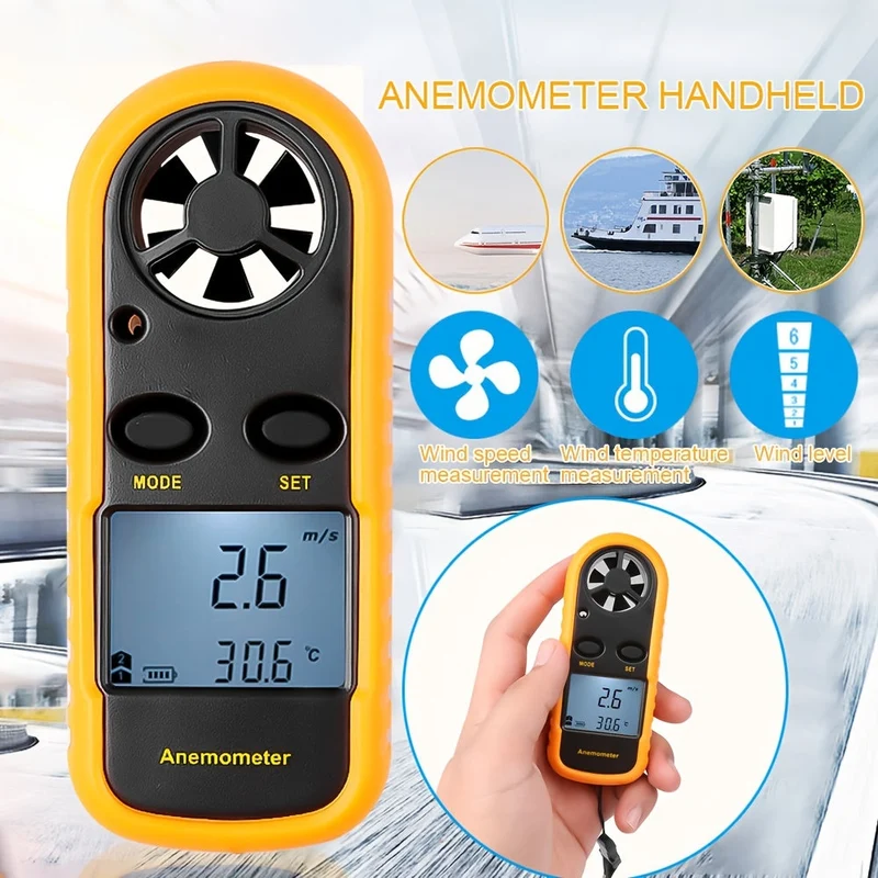 Præcisions Anemometer – Kompakt og Bærbar til Udendørs Brug