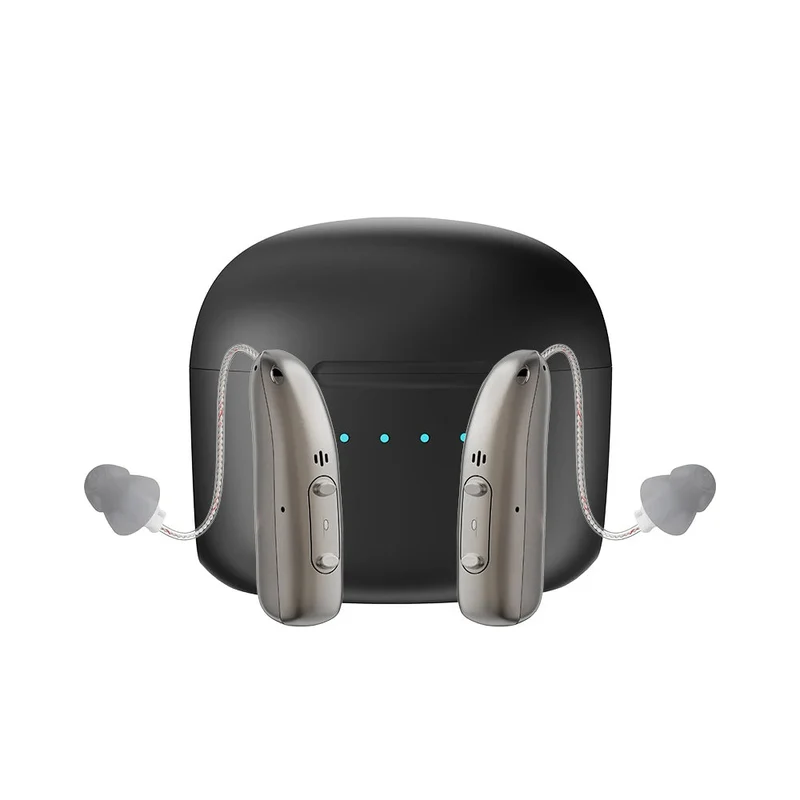 Genopladelige Bluetooth-høreapparater med støjreduktion | Klart lyd og komfort