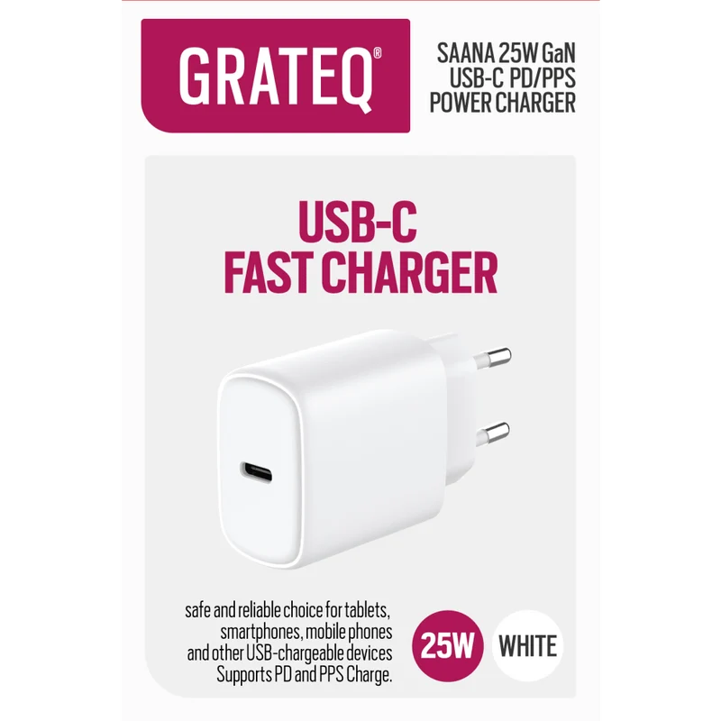 Grateq Saana USB-C Wall Charger GaN 25W