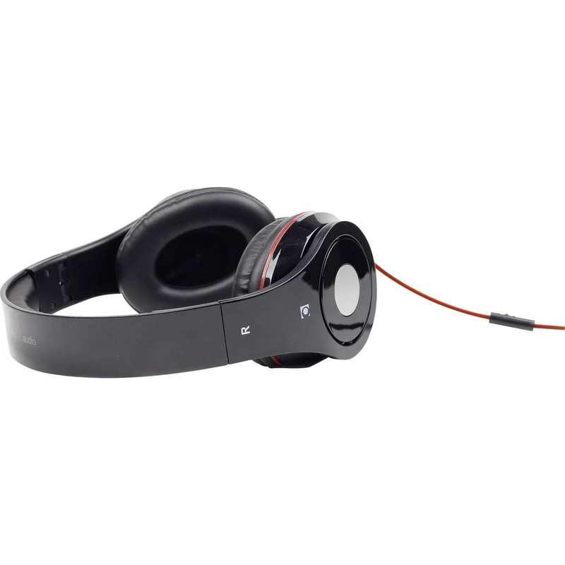 Gembird Detroit Foldable Wired On-ear Headphones, Black