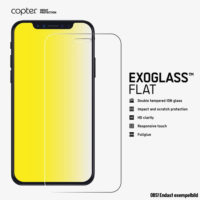 Copter Exoglass Screen Protector for iPhone 6/6s Plus, 7 Plus, 8 Plus