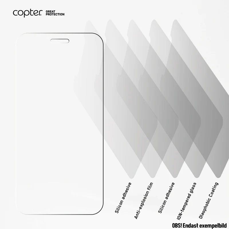 Copter Exoglass Screen Protector for iPhone 6/6s Plus, 7 Plus, 8 Plus