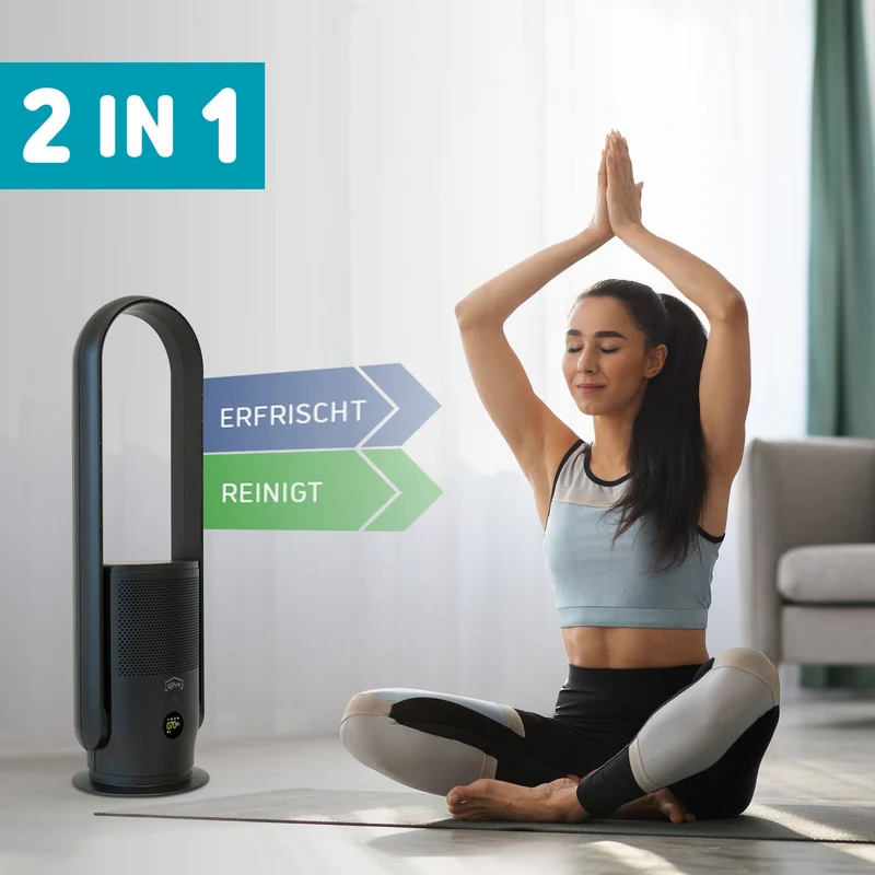 Flowmate ARC Casual 2-in-1 Bladeless Fan & Air Purifier