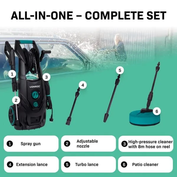 Vonroc Pro V25‑2 (PW509AC) Pressure Washer