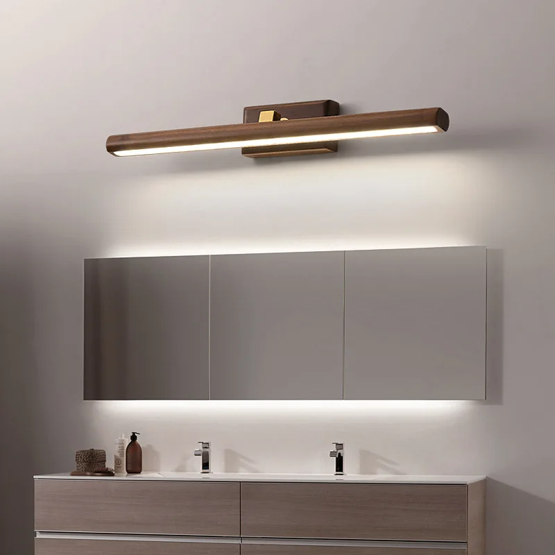 Elegant Væglampe i Sort Valnød med LED-belysning