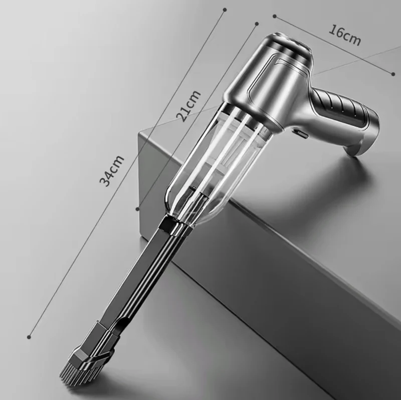 AeroClean | Effektiv Trådløs Støvsuger til Bil med USB-C Opladning