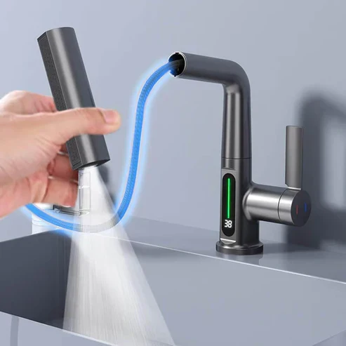 Premium Vaskarmatur med 360° Rotation og 5 Sprayindstillinger