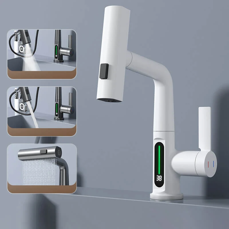 Premium Vaskarmatur med 360° Rotation og 5 Sprayindstillinger