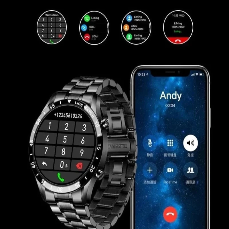 Smartwatch 4G med AMOLED Skærm og Multifunktionel GPS