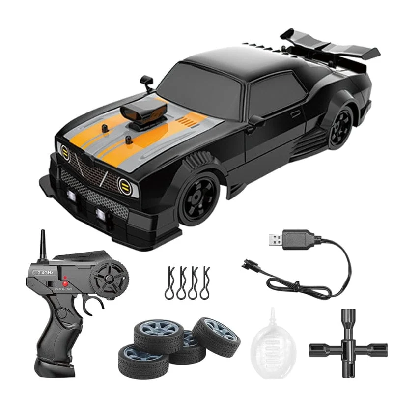 Hurtig RC Driftbil med 4WD – Perfekt til Indendørs og Udendørs Leg