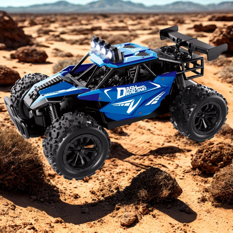 Hurtig RC Bil med Metalchassis og LED Lys