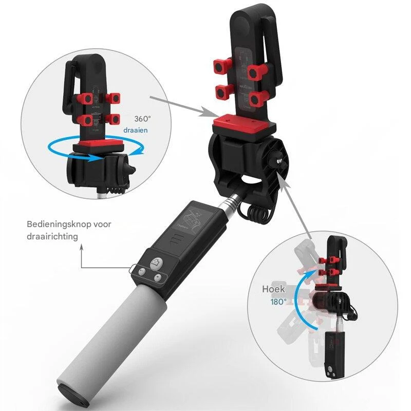 360° Rotationsselviepind med Bluetooth-fjernbetjening