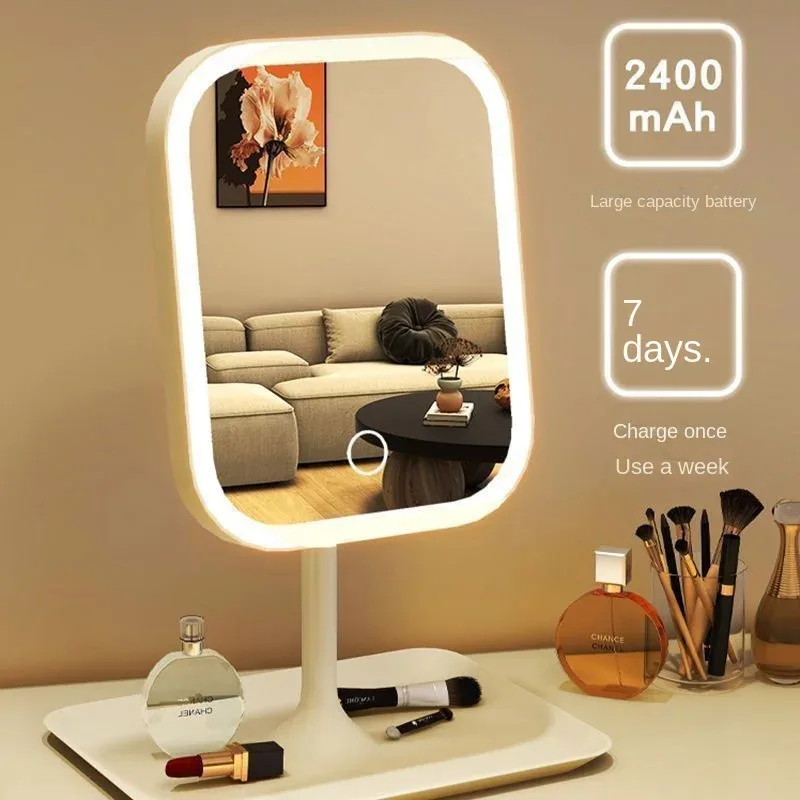 LED Makeup Spejl med Touch Kontrol | 3 Lysindstillinger | Elegant Design