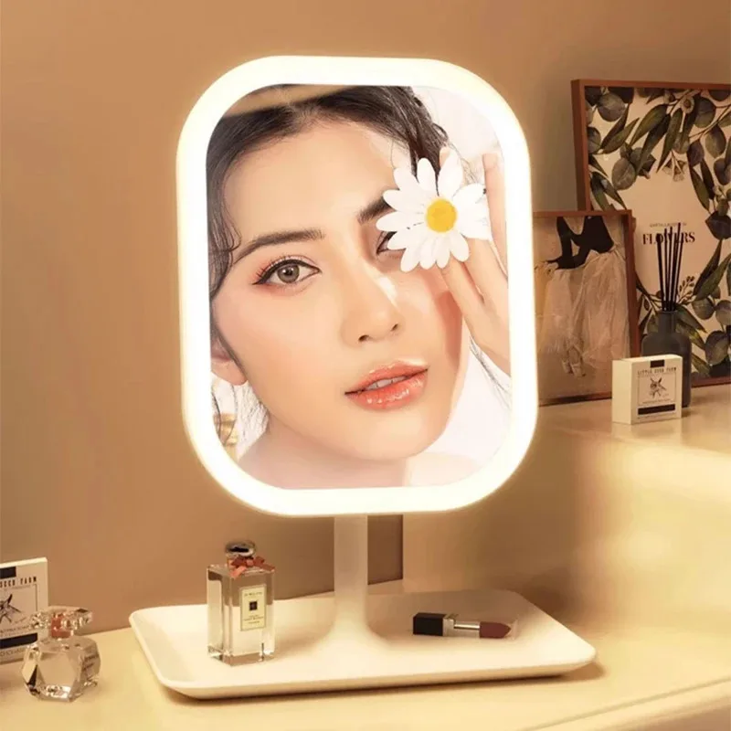 LED Makeup Spejl med Touch Kontrol | 3 Lysindstillinger | Elegant Design