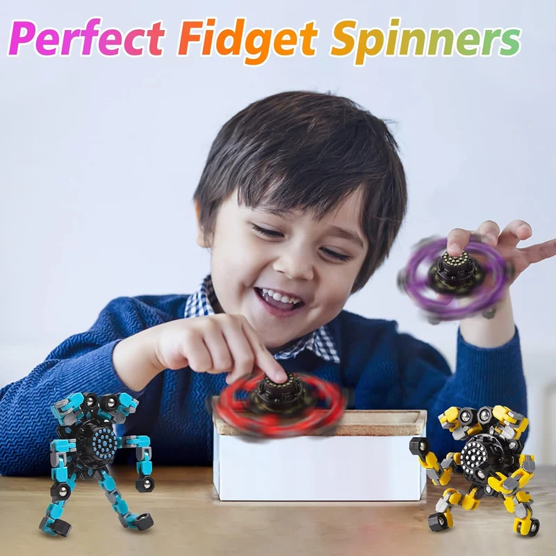 Fidget Toy til Stressaflastning – Sæt med 4 Stykker