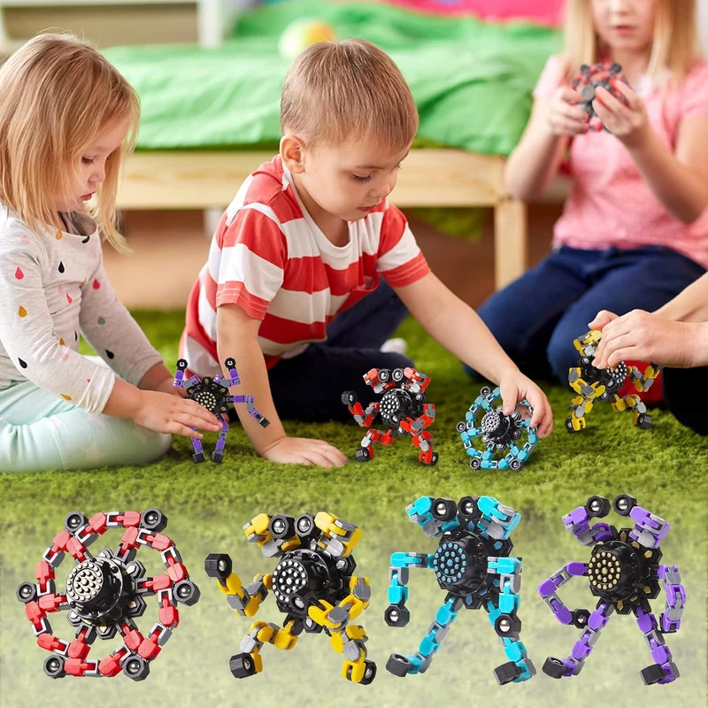 Fidget Toy til Stressaflastning – Sæt med 4 Stykker