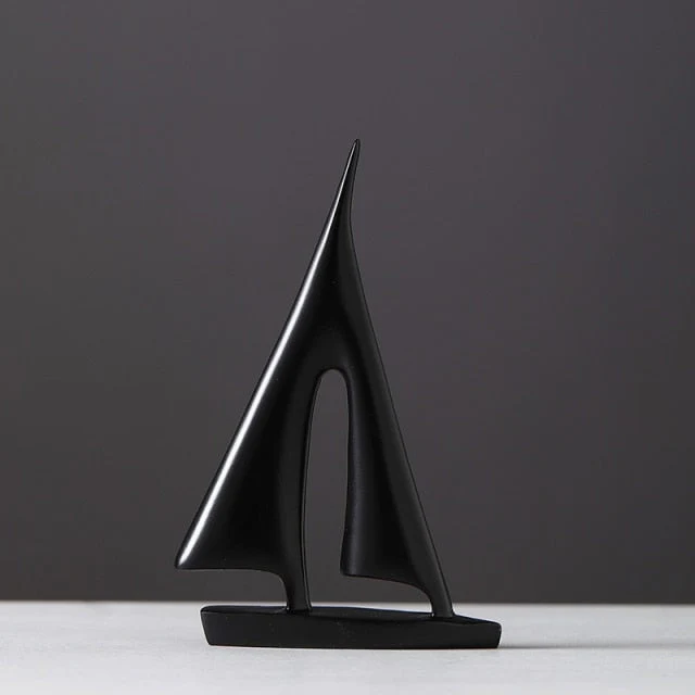 Maritim Vela Statue | Elegant Indendørs Dekoration i Harpiks