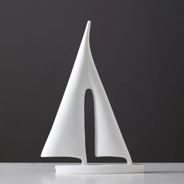 Maritim Vela Statue | Elegant Indendørs Dekoration i Harpiks