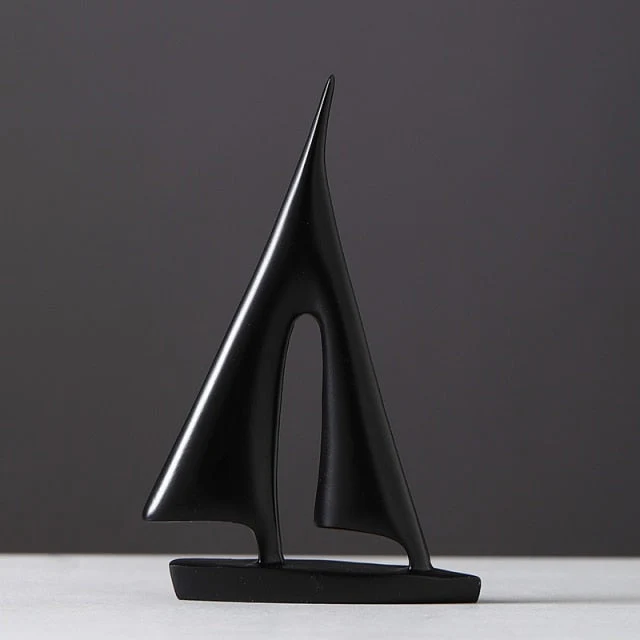 Maritim Vela Statue | Elegant Indendørs Dekoration i Harpiks