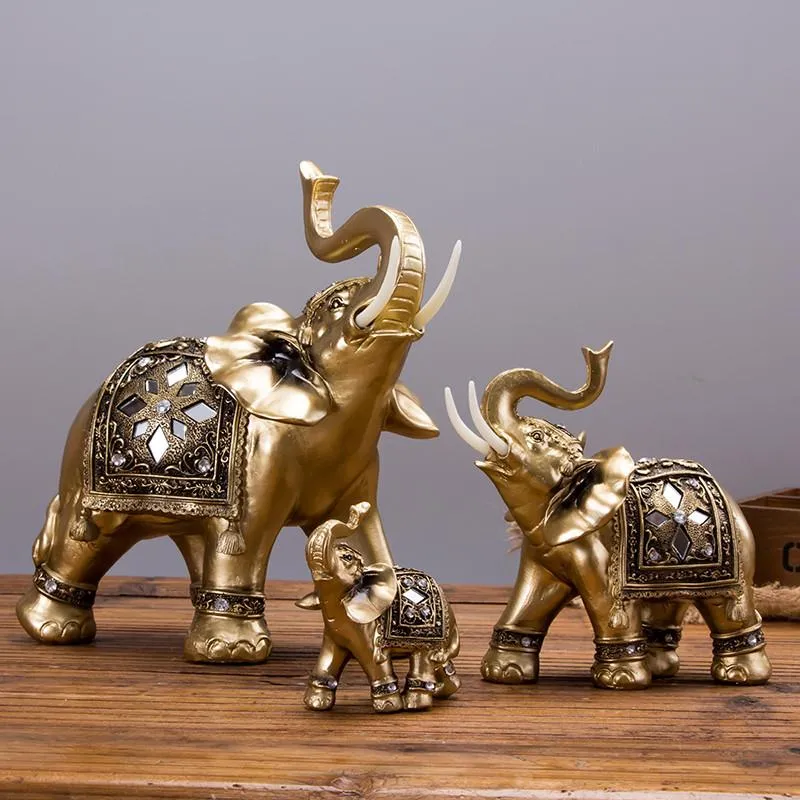 Elegante Elefant Figur i Guld