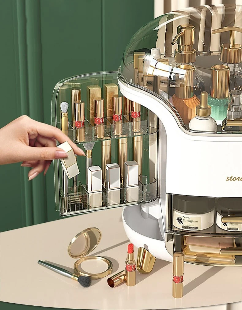 Stilfuld Makeup Organizer - Elegant Opbevaring til Skønhed