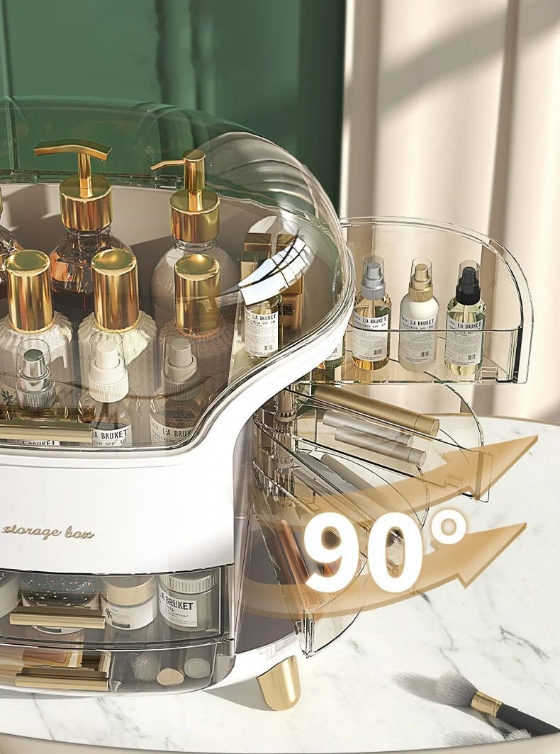 Stilfuld Makeup Organizer - Elegant Opbevaring til Skønhed