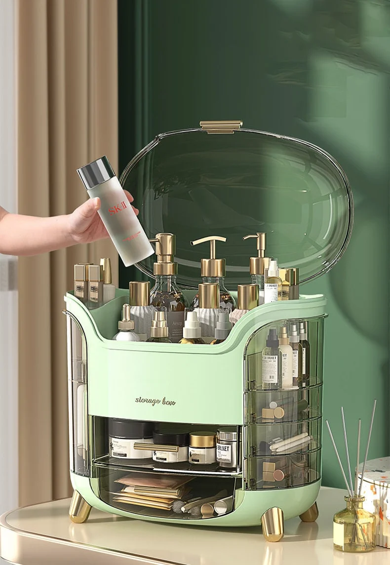 Stilfuld Makeup Organizer - Elegant Opbevaring til Skønhed